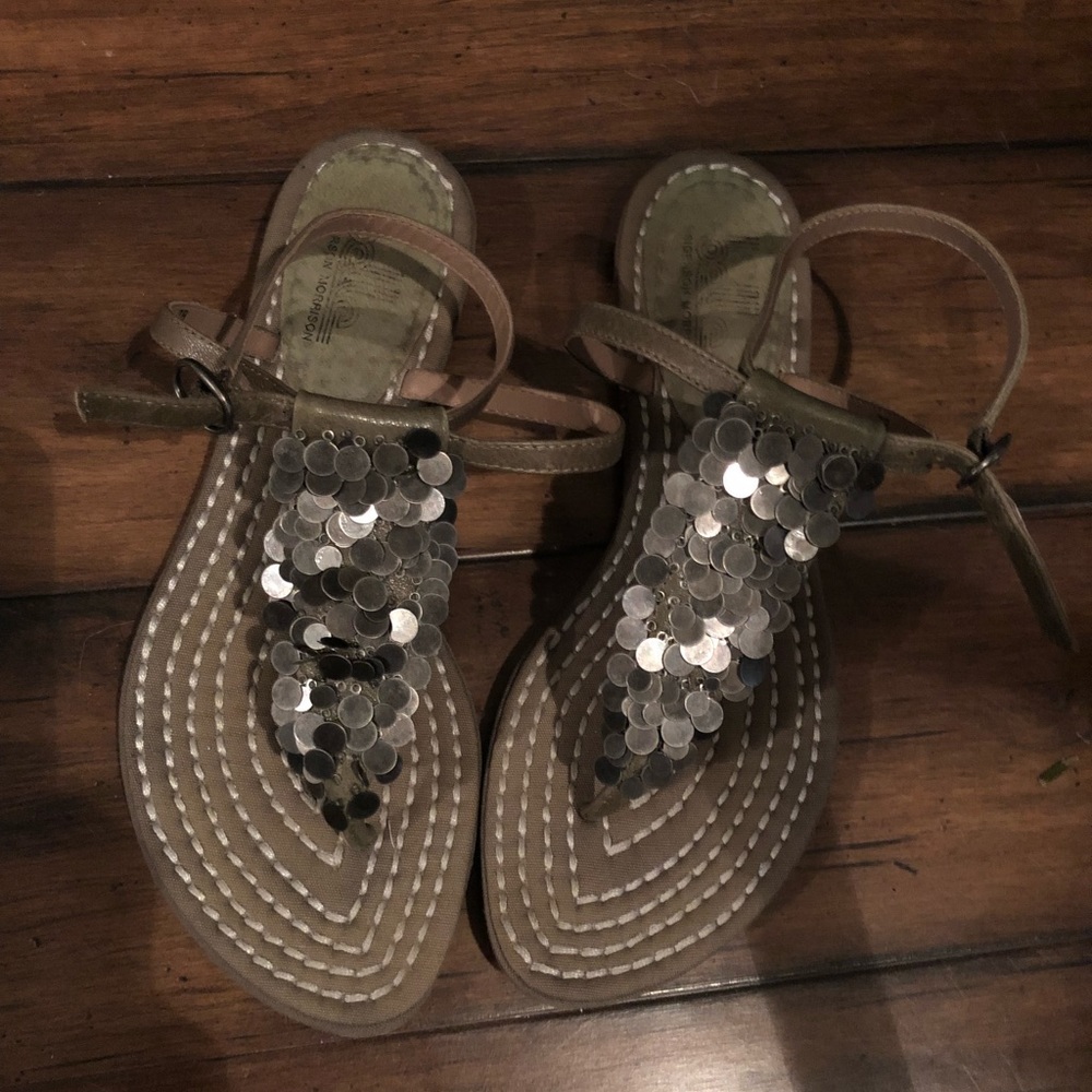 BELLE BY SIGERSON MORRISON SANDALS WITH SEQUINS .